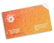 Waterproof "Ultra", 250/$79, 10Pt, 3.5x2, business cards, full color one side one color back
